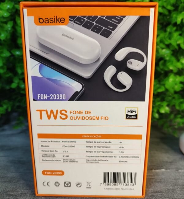 Fone de Ouvido Bluetooth TWS Basike FON-20390