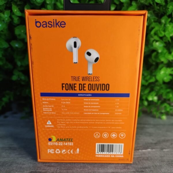 Fone de Ouvido Bluetooth True Wireless Basike FON-9856